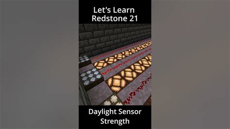 Daylight Sensor Signal Strength | Let's Learn Redstone 21 | Minecraft Bedrock Redstone Tutorial ...