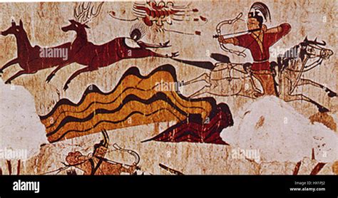 Goguryeo tomb mural Stock Photo - Alamy