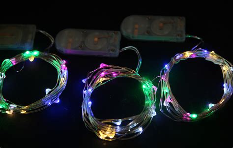 3 PACK - 20 Multi Color LED Battery Mini Lights on Flexible Wire ...