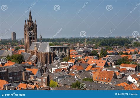 Old Church Delft City the Netherlands Stock Photo - Image of delft, church: 24107272