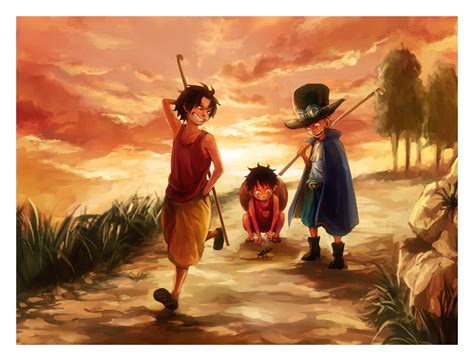 One Piece Wallpaper Ace And Luffy