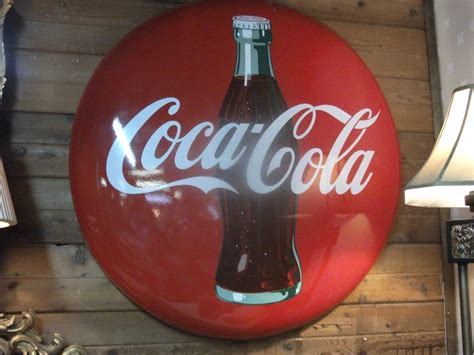 Coca Cola Button Sign 48 | Greatest Collectibles