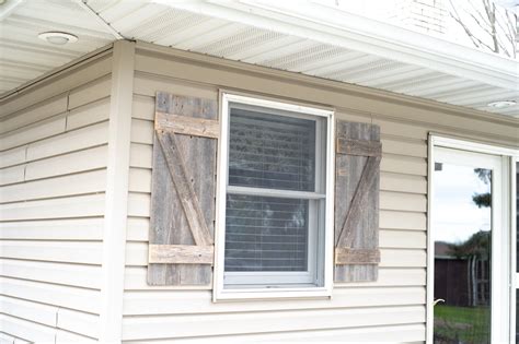 Rustic Farmhouse Window Shutters (Set of 2) - Barnwood USA