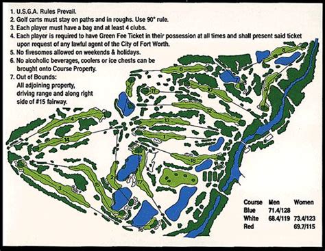 Pecan Valley Golf Course - Hills - Layout Map | Course Database