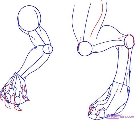 how to draw dragon legs arms and talons step 5 | Dragon drawing, Dragon ...