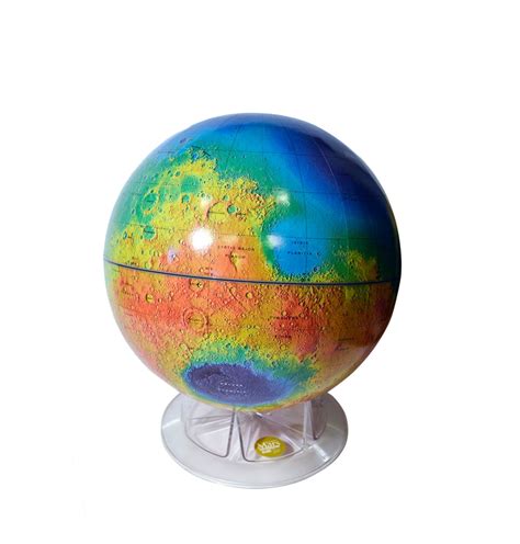 Vintage Mars Topography Globe 12 Inch Large Model Globe