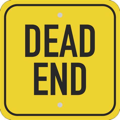 Square Dead End Sign - Custom Signs