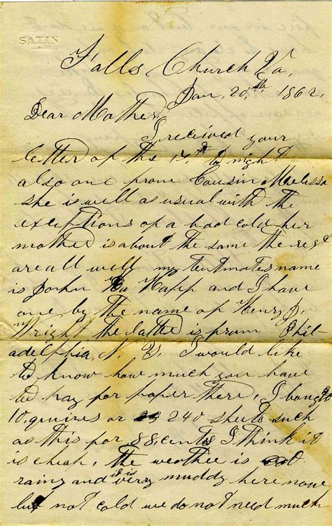 Lot Detail - Civil War Letter by Soldier in the 35th New York Infantry -- Regarding the Famous ...