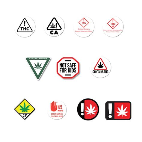 1000 Cannabis State Warning Labels - Creative Mate Design