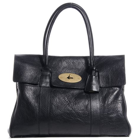 MULBERRY Natural Leather Bayswater Black 86752