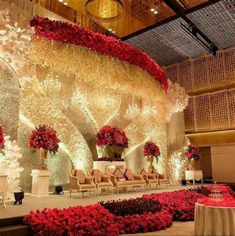 Malay wedding stage by Red Carpet People | Indian wedding decorations, Wedding hall decorations ...