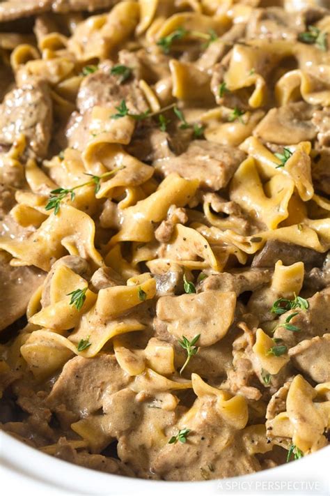 The Best Slow Cooker Beef Stroganoff - A Spicy Perspective