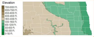 Map of North Dakota Lakes, Streams and Rivers