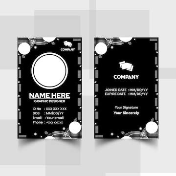 Premium Vector | Elegant name card and id card templates 1063