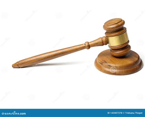 Gavel and Sound Block Isolated Stock Photo - Image of judge, attorney ...