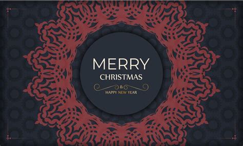 Merry christmas banner template with vintage ornaments. 13670280 Vector ...