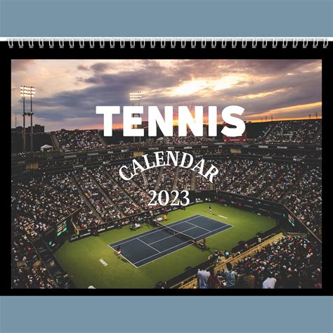 Tennis Calendar 2023 Gift Idea for Tennis Lovers Tennis Wall - Etsy