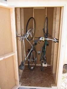 Vertical Two-Bike Bicycle Storage Shed Plans