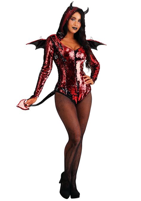 Sequined Devil Women's Costume