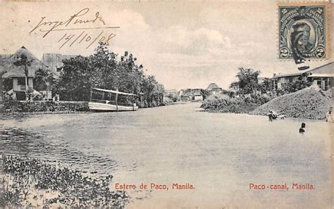 Philippine Postcard: Estero De Paco, Manila. 1908 Interesting Photos ...