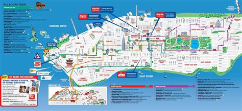 Tourist Map Nyc, New York City Attractions, Nyc Map, Tourist Spots, New ...