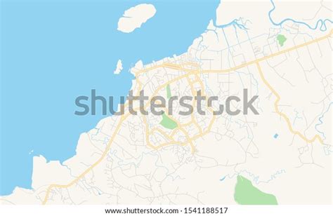 Printable Street Map Lautoka Fiji Map Stock Vector (Royalty Free) 1541188517 | Shutterstock