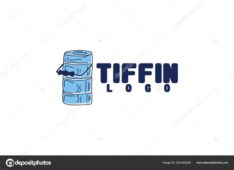 Vector Illustration Tiffin Logo Design Template Isolated White Background Stock Vector Image by ...