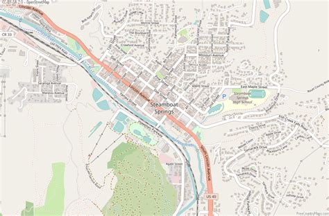 Steamboat Springs Map United States Latitude & Longitude: Free Maps