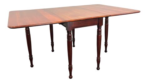 Antique Cherry Drop-Leaf Gateleg Dining Table | Chairish