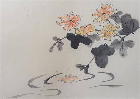 ONLINE Chinese Painting: The Four Gentlemen - Chrysanthemum with Maggie Cross