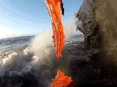 This Is What Happens When Lava Meets The Sea