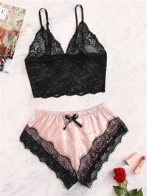 Plus Floral Lace Lingerie Set | SHEIN USA