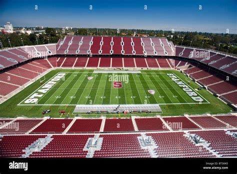 General view of the interior of Stanford Stadium, Stanford University, California, United States ...