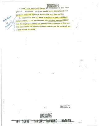 Declassified Doc; CIA Operation Northwoods and Operation Mongoose | PDF