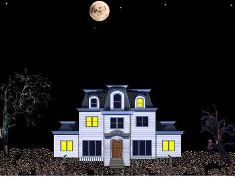 Animated Haunted House Desktop Wallpaper - WallpaperSafari