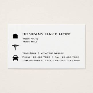 Insurance Broker Business Cards & Templates | Zazzle