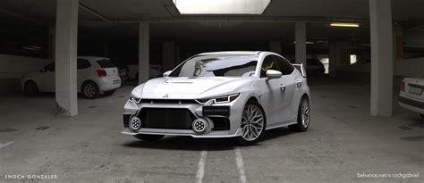 Futuristic 2023 Mitsubishi Lancer Evo XII Is Sadly Only a Rendering - autoevolution