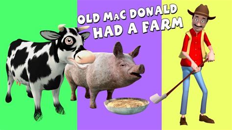 Old MacDonald Had A Farm || 3D Animation || Nursery Rhyme Song | Kids nursery rhymes, Nursery ...