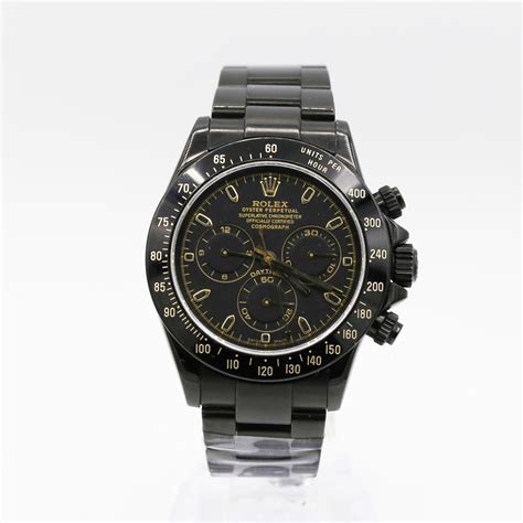 Rolex Daytona 116520 PVD Coated Stainless Steel Black Dial Watch | Luxury Watches USA