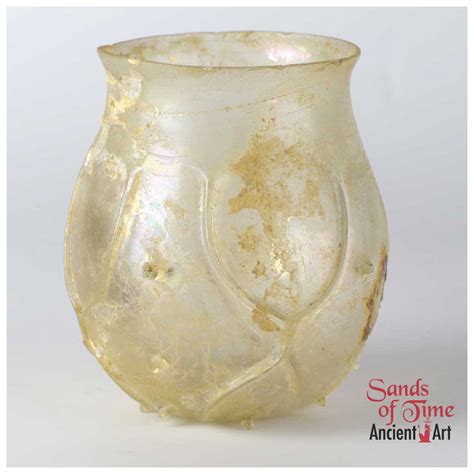 A Roman Mold-Blown Beaker, ca. 4th century CE | Ancient glass jewelry, Roman glass, Antique ...