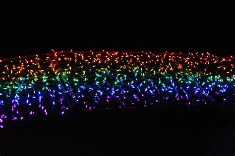 Christmas Light Rainbow Free Stock Photo - Public Domain Pictures