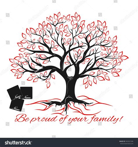 Genealogical tree concept. Family Tree template vector illustration ...