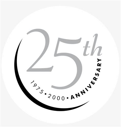 25th Anniversary Logo Png Transparent - 25th Anniversary In Circle ...