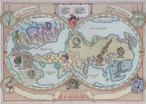 Map of Eternia (Masters of the Universe) by BlueJaysQuill on DeviantArt