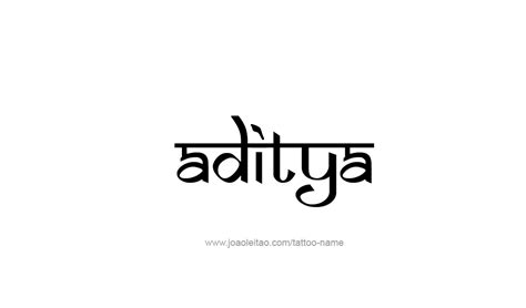 Aditya Name Tattoo Designs