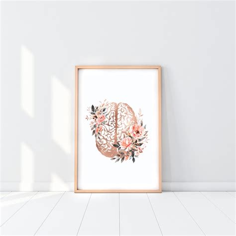 Brain Art Print Psychology Art Brain Anatomy Art Psychology - Etsy