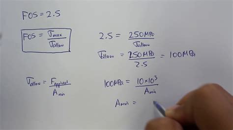 Axial Stress, Deflection and Factor of Safety Example - Part 2 - YouTube