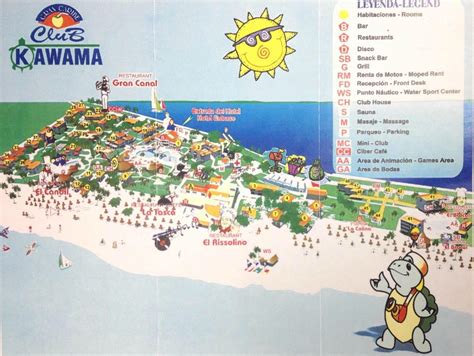 Resort Map | Club Kawama | Varadero, Cuba