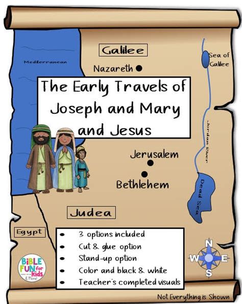 Coloring Pages Mary Joseph And Jesus Travel