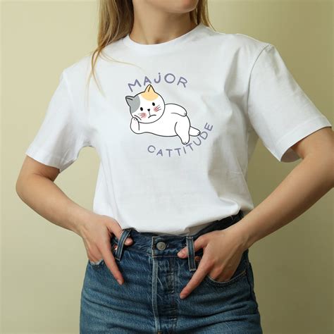 Excited to share the latest addition to my #etsy shop: Major Cattitude- Attitude Cat Design ...